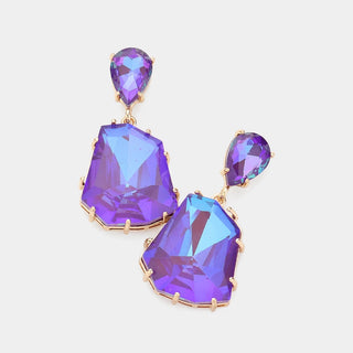 Angle & Stone Earrings
