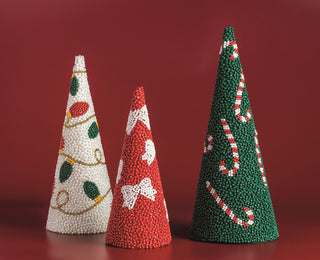 Christmas Bead Cone Tree - Assorted Sizes
