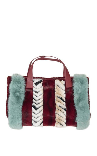 CONFIDANTE-MULTI FAUX FUR HANDBAG