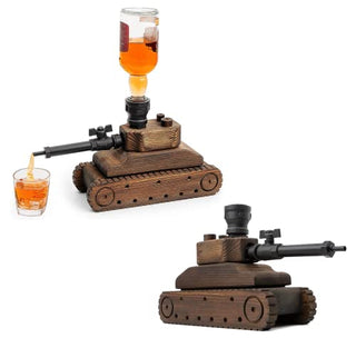 Tank Liquor Dispenser By Mahogany Wood Whiskey Decanter Gifts For Him Fathers Day Ve
