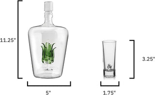 Tequila Decanter Set Premium Barware Gift Elegant Drinkware Collection