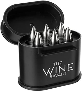 Whiskey Stones Ammunition Box Bullets Stainless Steel Set Of 6 1 75in Bullet Chillers The Wine Savan