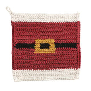 Santa Crochet Trivet