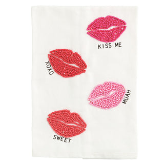 Lips Valentine's Beaded Towel