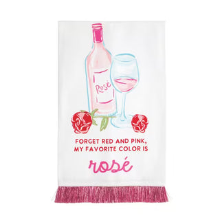Rose Wine Tinsel Towel