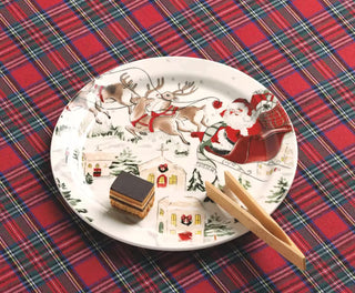 Santa Scene Plate Set