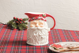Tartan Santa Pitcher