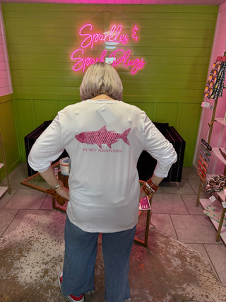 Port Aransas Tarpon Shirt - Pink