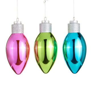 10" Jolly Light Bulb Ornament