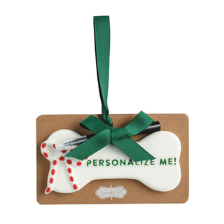 Personalize Me Dog Bone Ornament Sets - Assorted