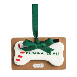 Personalize Me Dog Bone Ornament Sets - Assorted