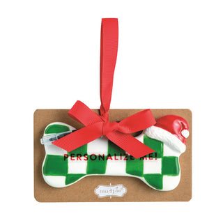 Personalize Me Dog Bone Ornament Sets - Assorted