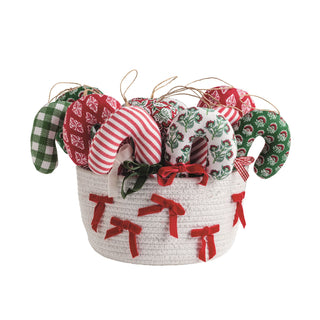 Woven Candy Cane Ornaments - Assortment