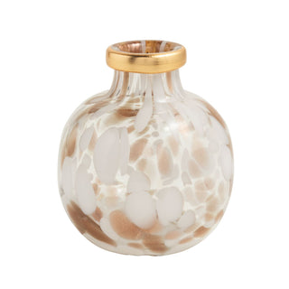 White & Gold Tortoise Vase