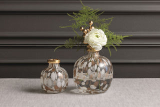White & Gold Tortoise Vase