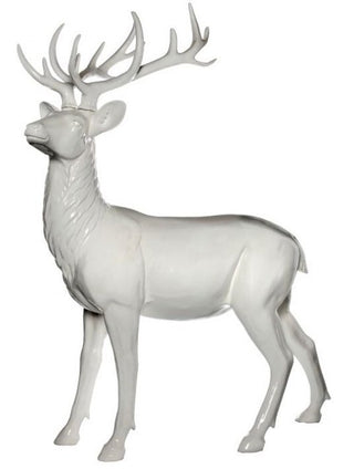 48" White Resin Indoor Standing Modern Deer - Boutique Bella BellaChristmas Decor