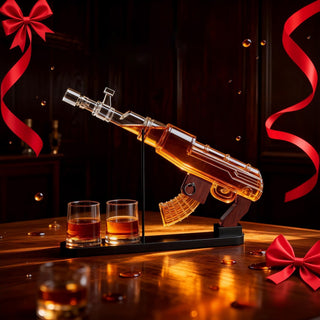 Gifts For Men Dad Guns Whiskey Decanter Set For Men Gun Decanter Detachable Magazine 2 Bullet Shot G