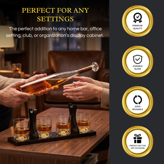 Baseball Bat Whiskey Decanter Premium Barware Gift Elegant Drinkware Collection
