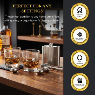 Whiskey Glasses And Football Chilling Stones Gift Set Premium Barware Gift