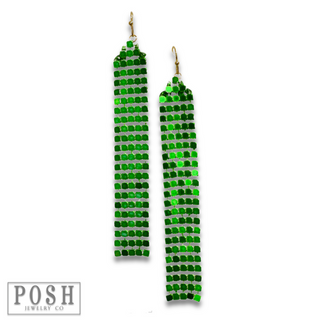 Mesh fringe earring - LC