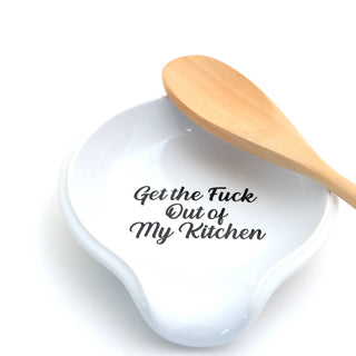 Get The F Out of My Kitchen Spoon Rest, mature language, fun