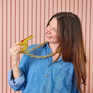 Party Foul Jumbo Whistle & Chain