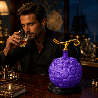 Fruit Whiskey Wine Decanter 34 Oz Anime Pirate Devil Colored Barware Anime Merch Purple Gold Fruit O