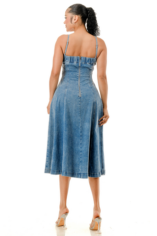 The Weekend Belle Dress - Denim