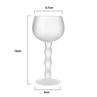 Cloud Elegant Crystal Wine Water Glasses Hand Blown Premium Sand Blasted Glasses Stemmed Red White W