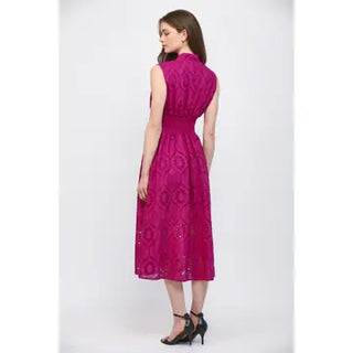 Magenta Magic Midi Dress