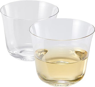 Vintage Crystal Lowball Tumbler Glasses Set Of 2 Clear Radiance Spirits Whiskey Old Fashioned Cockta