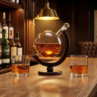 Attorney Whiskey Decanter Set By 850ML Whiskey Decanter With 2 10OZ U S Constitution