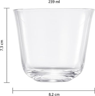 Vintage Crystal Lowball Tumbler Glasses Set Of 2 Clear Radiance Spirits Whiskey Old Fashioned Cockta