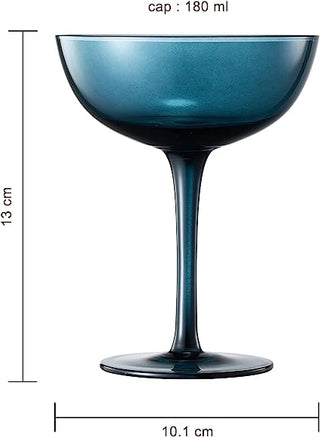 Cocktail Champagne Coupe Glasses Coupe Cocktail Glasses 7 Oz Set Of 6 Pastel Colored Crystal Cocktai