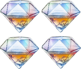Diamond Whiskey And Wine Decanter Great Gift 750ML With 4 Diamond Glasses And Beauti