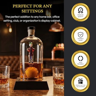 Golfer Decanter Whiskey Decanter Golf Gifts For Both Men Women Golf Accessories Golf