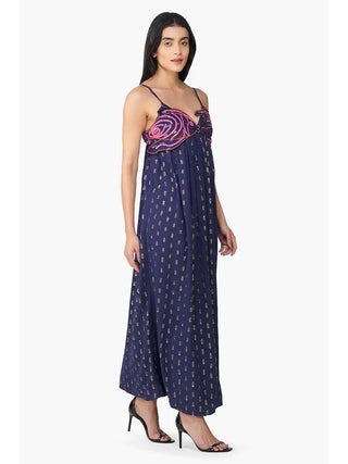 Navy Ariel Flared Maxi