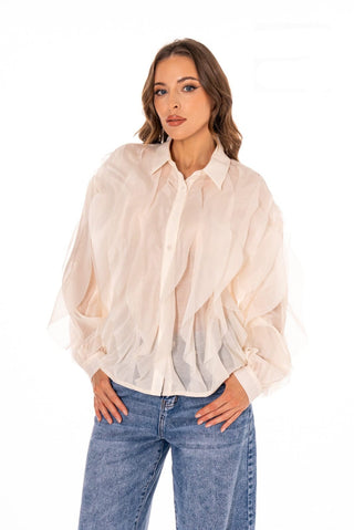 Champagne Cascade Blouse