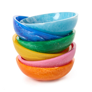 Resin Round Tidbit Bowl - Assorted Colors
