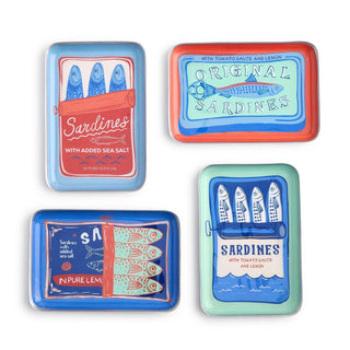 Sardines Metal Trinket Desk Tray - Assorted Designs
