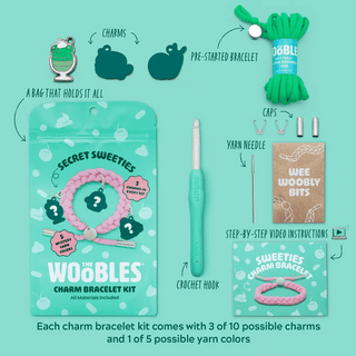 The Woobles Charm Bracelet Kit: Secret Sweeties
