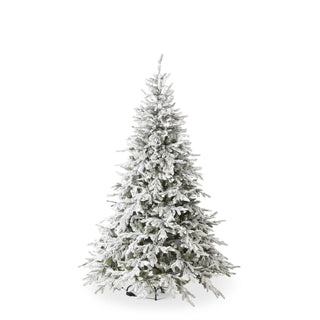 7.5 Foot Pre Lit Flocked Christmas Tree w/Magic Wand