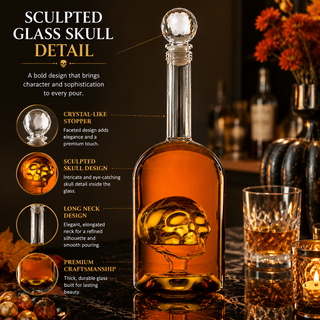Skull Bottle Premium Barware Gift Elegant Drinkware Collection