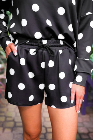 Luna Luxe Pullover Set-Black & White