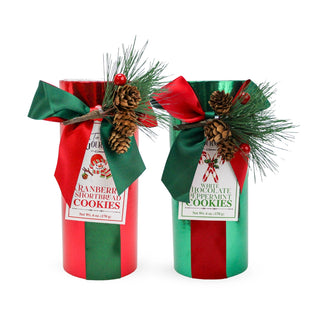 Holiday Metallic Cookie Tubes - Assorted
