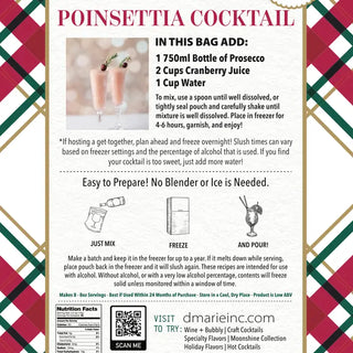 d'Marie Poinsettia Cocktail Mixer