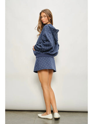 Salt & Sky Dot Hoodie