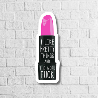 Pretty Profanity Lipstick Sticker