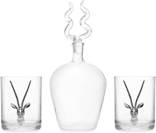 Stag Antler Whiskey Decanter Premium Barware Gift Elegant Drinkware Collection
