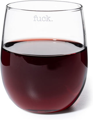 F Ck Wine Glass Single Set Large 11 Oz Glasses Fuck Fucking Glass Unique Italian Style Tall Stemless